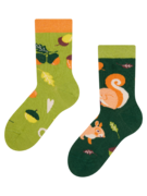 Chaussettes rigolotes pour enfants Écureuil