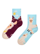 Chaussettes mi-mollet rigolotes Alpaga
