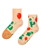 Chaussettes mi-mollet rigolotes Cactus et ballon