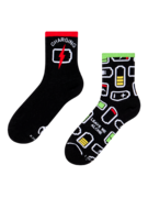 Chaussettes mi-mollet rigolotes Recharge sociale