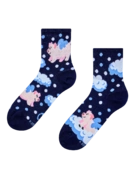 Chaussettes mi-mollet rigolotes Cochons dans les nuages