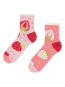 Chaussettes mi-mollet rigolotes Fraises sucrées