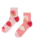Chaussettes mi-mollet rigolotes Fraises sucrées