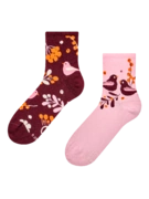 Chaussettes mi-mollet rigolotes Oiseaux et baies