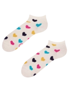 Socquettes rigolotes Cœurs colorés