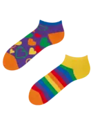 Socquettes rigolotes Amour multicolore