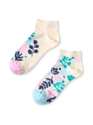 Socquettes rigolotes Feuilles turquoise