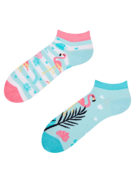 Socquettes rigolotes Flamants roses amoureux
