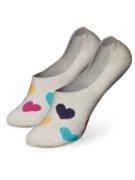 Chaussettes invisibles rigolotes Cœurs colorés