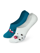 Chaussettes invisibles rigolotes Coccinelles et points