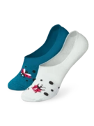 Chaussettes invisibles rigolotes Coccinelles et points