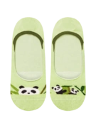Chaussettes invisibles rigolotes Panda et bambou