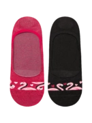 Chaussettes invisibles rigolotes Flamants et cœurs