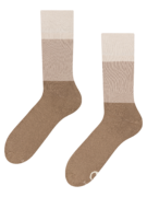 Chaussettes chaudes tricolores beiges