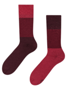 Chaussettes chaudes tricolores marron