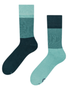 Chaussettes chaudes tricolores bleu océan