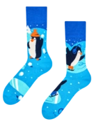 Chaussettes chaudes Manchots patinant