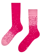 Chaussettes chaudes rose foncé et rose clair