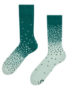 Chaussettes chaudes vert foncé et vert clair