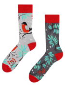 Chaussettes chaudes rigolotes Oiseau rouge