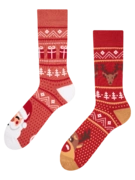 Veselé teplé ponožky Sobi Santy Clause