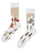 Chaussettes chaudes rigolotes Pays de la neige