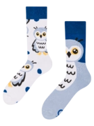 Chaussettes chaudes rigolotes Hibou des neiges