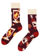 Chaussettes chaudes rigolotes Vin chaud