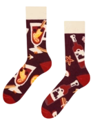 Chaussettes chaudes rigolotes Vin chaud