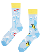 Chaussettes chaudes rigolotes Oiseau d’hiver
