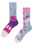 Chaussettes rigolotes en fibres de bambou Gâteau