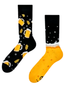 Chaussettes rigolotes en fibres de bambou Bière savoureuse