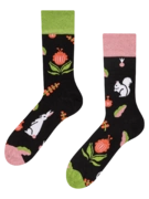 Chaussettes rigolotes en fibres de bambou Jardin folklorique