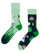 Chaussettes rigolotes Cygne blanc