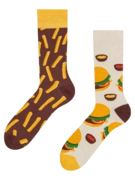 Chaussettes rigolotes Burger et Frites