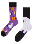 Chaussettes rigolotes Fantômes et citrouilles