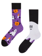 Chaussettes rigolotes Fantômes et citrouilles