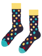 Chaussettes rigolotes Points colorés