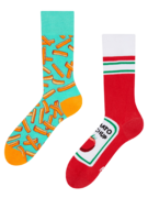 Chaussettes rigolotes Frites et ketchup