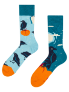 Chaussettes rigolotes Corbeau de nuit
