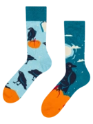 Chaussettes rigolotes Corbeau de nuit