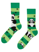 Chaussettes rigolotes Panda et rayures