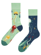Chaussettes rigolotes Méduse flottante