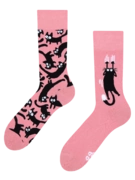 Chaussettes rigolotes Chats roses