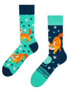 Veselé ponožky Šťastná kočka
