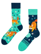 Chaussettes rigolotes Chat joyeux