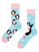 Chaussettes rigolotes Manchot patinant