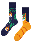Chaussettes rigolotes Chat de Noël