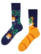 Chaussettes rigolotes Chat de Noël
