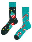 Chaussettes rigolotes Sucreries de Noël